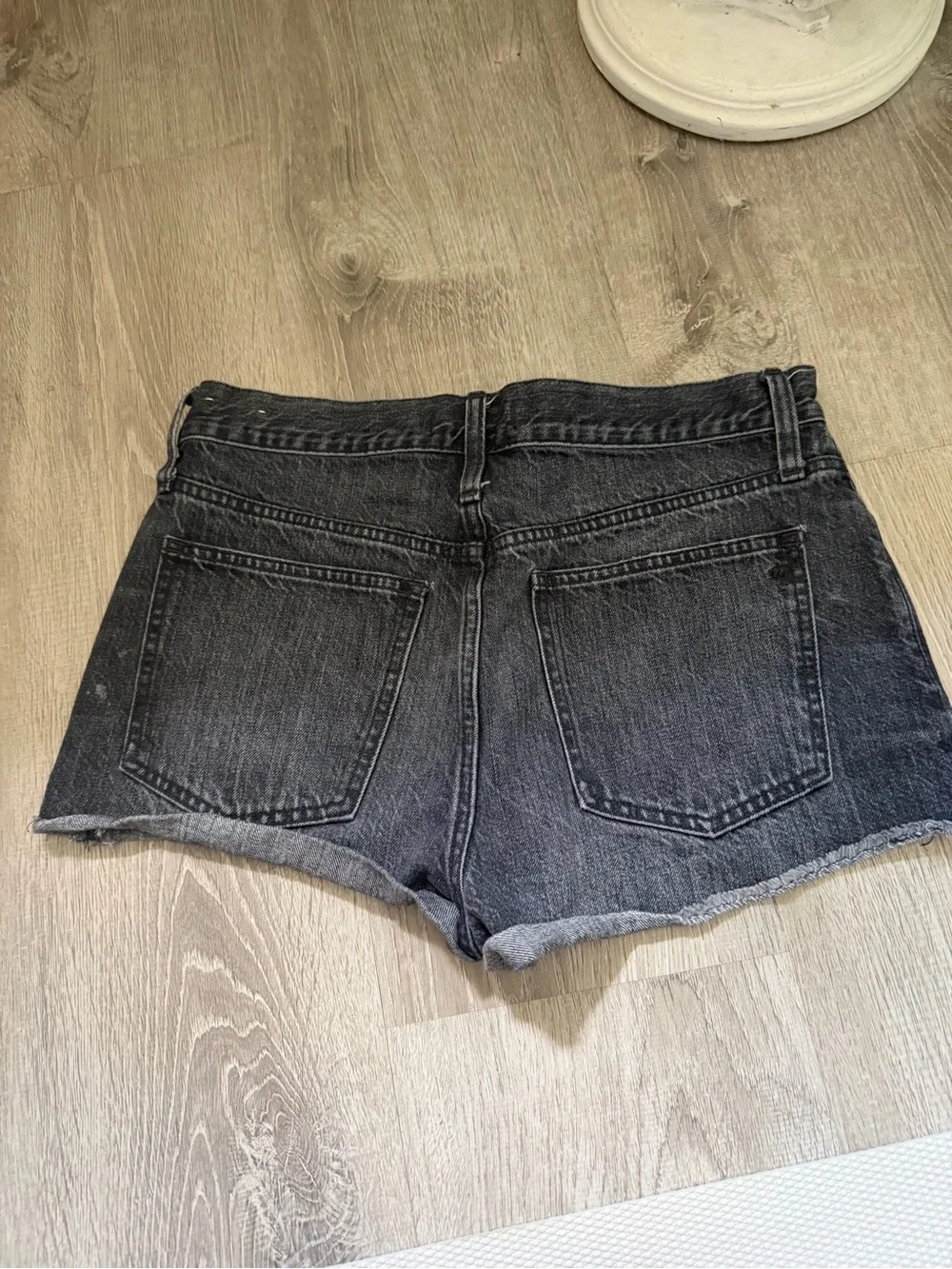 Madewell Black Denim Cutoff Shorts